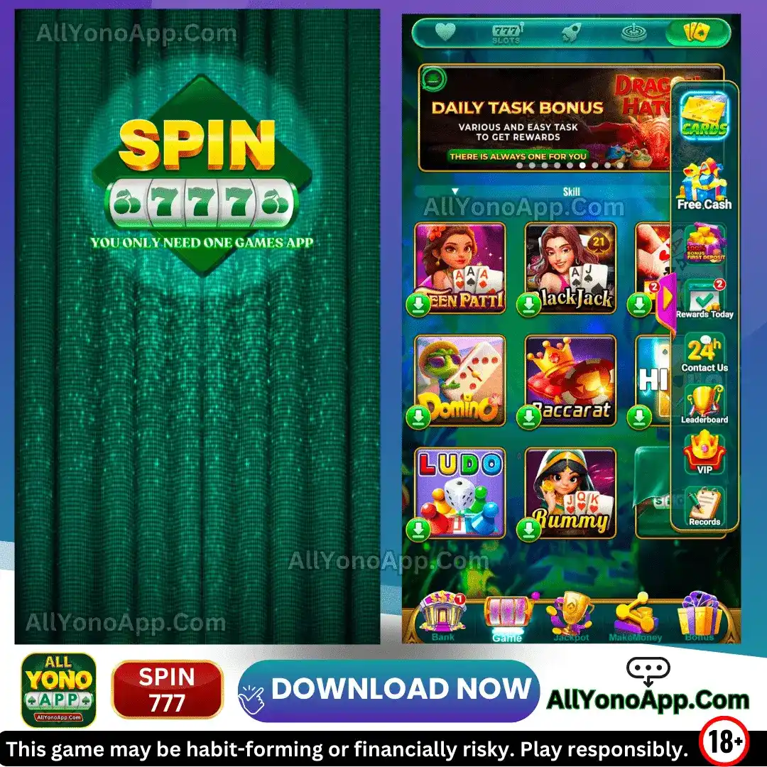 Spin 777 App Screenshot